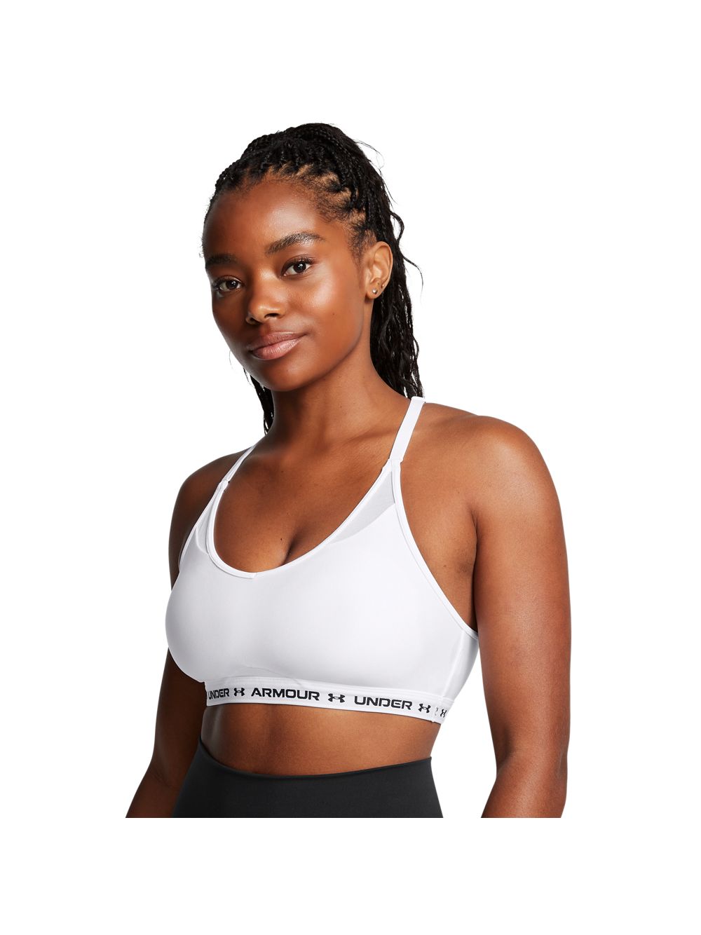 Top Sportivo Under Armour CROSSBACK LOW Donna - Bianco