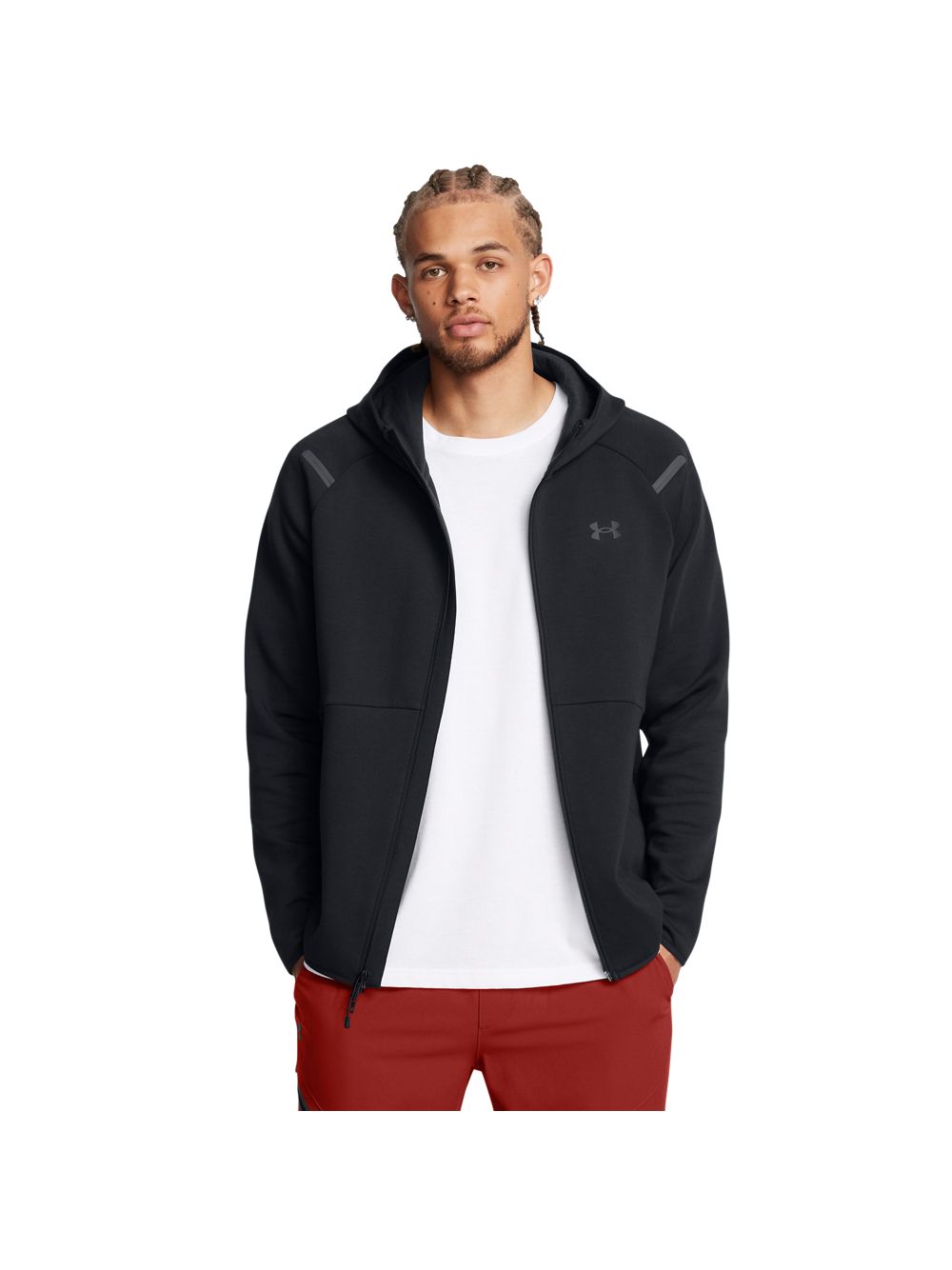 Felpa Under Armour UNSTOPPABLE FLC FZ HD EU Uomo - Nero