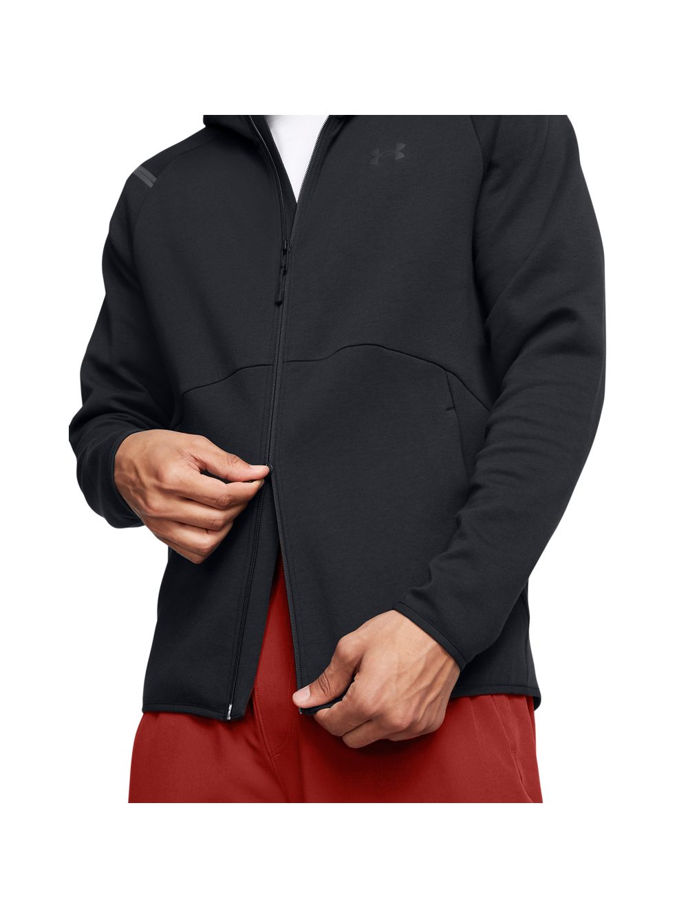 Felpa Under Armour UNSTOPPABLE FLC FZ HD EU Uomo - Nero