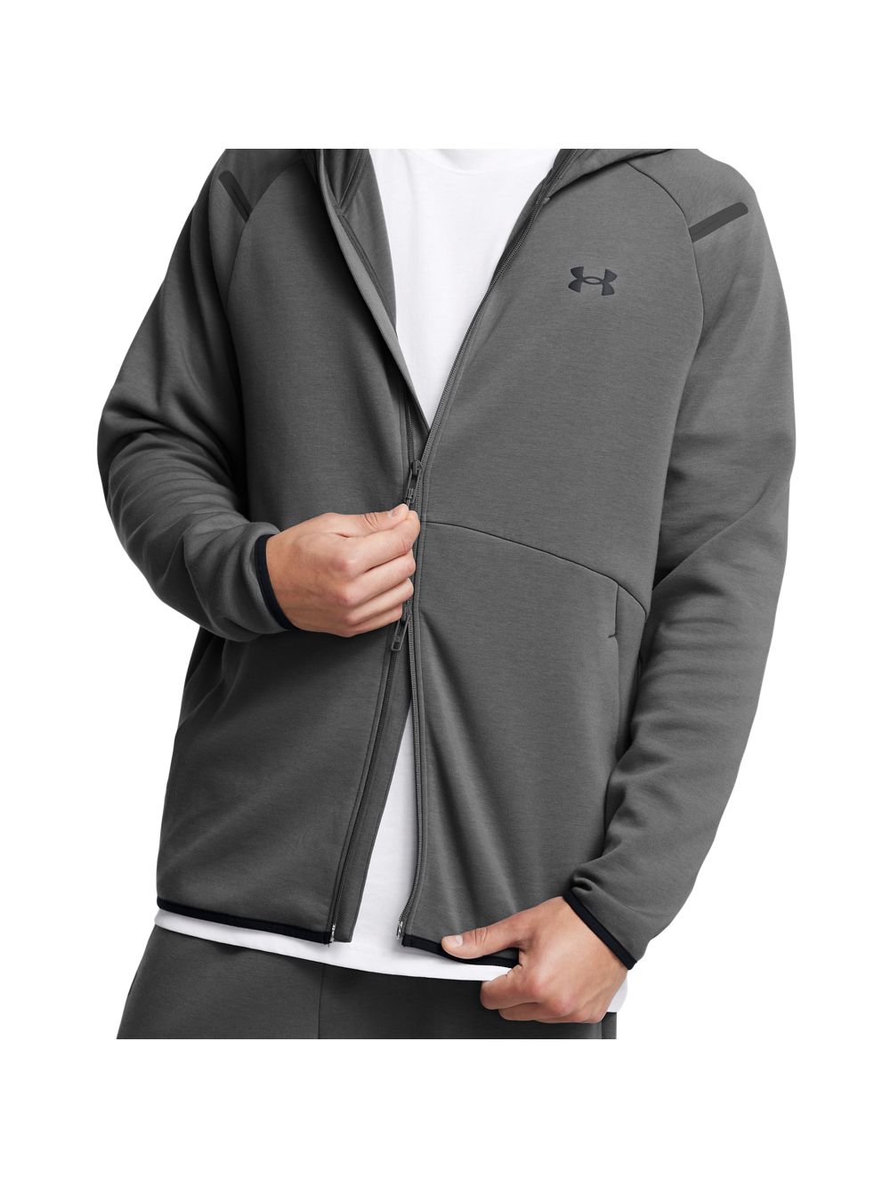 Felpa Under Armour UNSTOPPABLE FLC FZ HD EU Uomo - Grigio