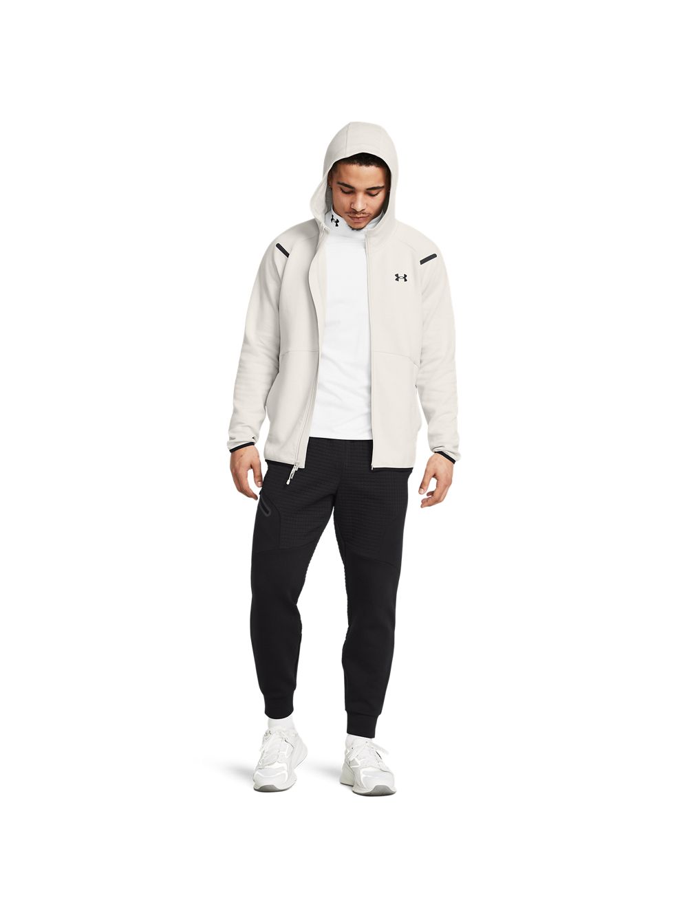 Felpa Under Armour UNSTOPPABLE FLC FZ HD EU Uomo - Bianco