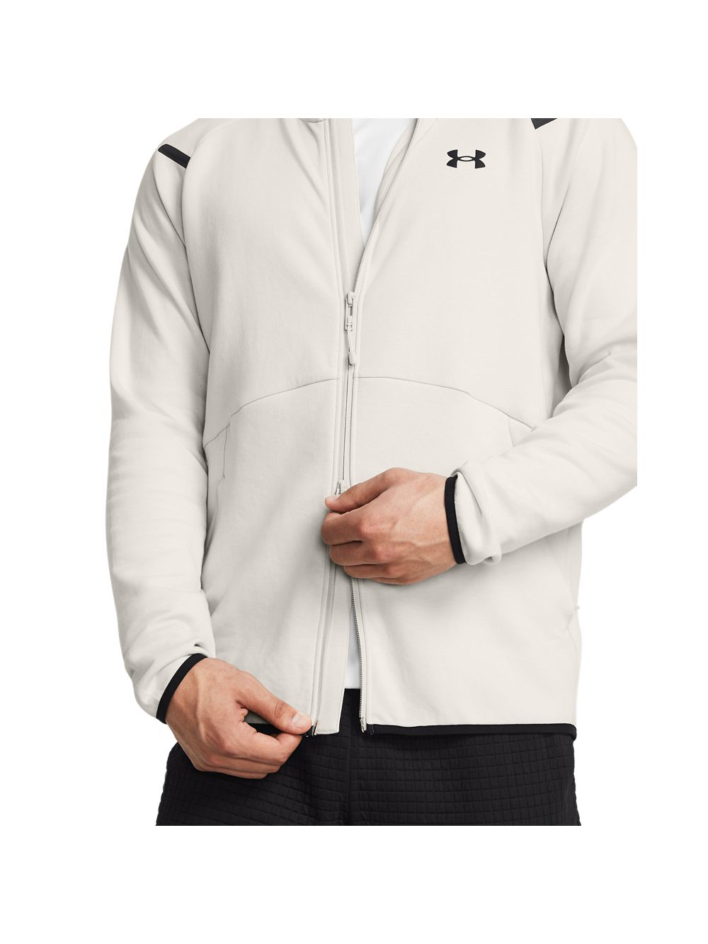 Felpa Under Armour UNSTOPPABLE FLC FZ HD EU Uomo - Bianco