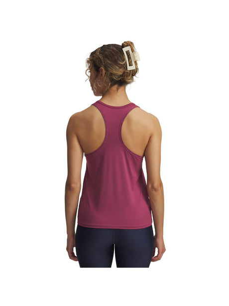 Canottiera Sportiva Under Armour TECH KNOCKOUT Donna - Fuxia