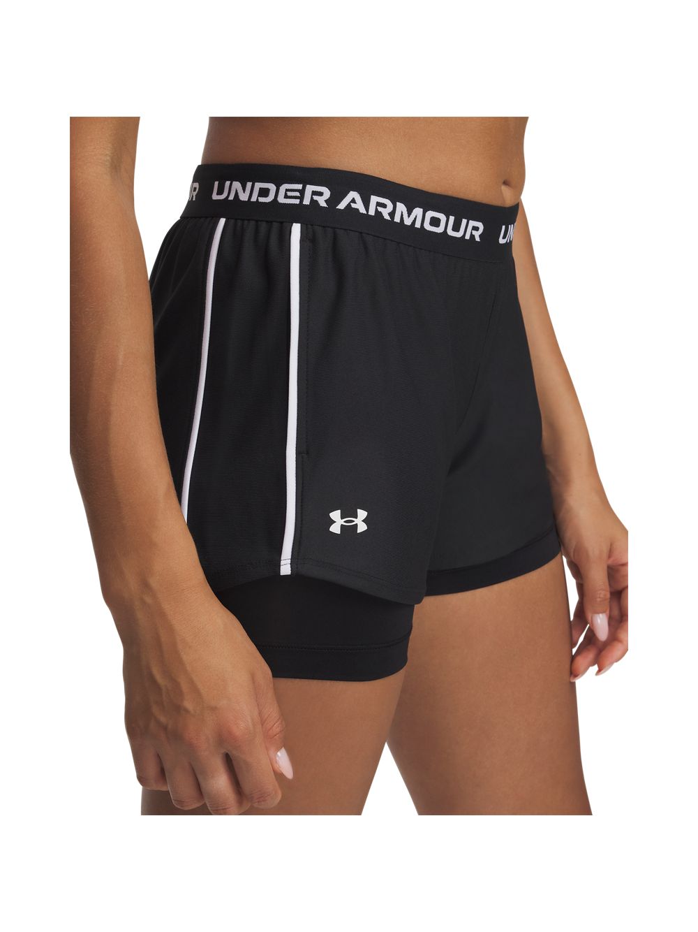 Pantaloncino Sportivo Under Armour TECH PLAY UP 2IN1 Donna - Nero