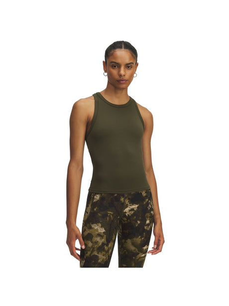 Canottiera Sportiva Under Armour MOTION HIGH NECK Donna - Verde