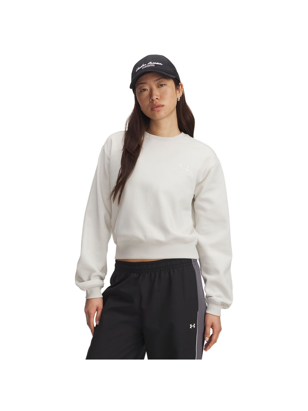 Felpa Under Armour ICON VIDA FLC CREW Donna - Bianco