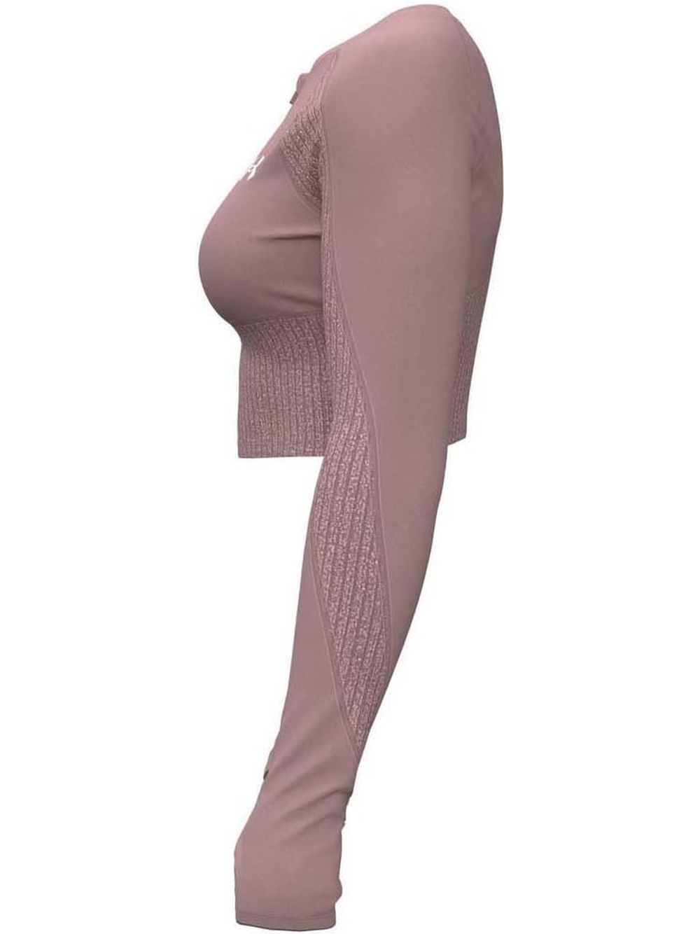 T-shirt Under Armour HG RIB 1/4 ZIP Donna - Rosa