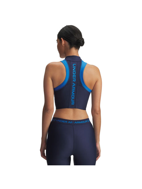 Canottiera Sportiva Under Armour HG RIB Donna - Blu