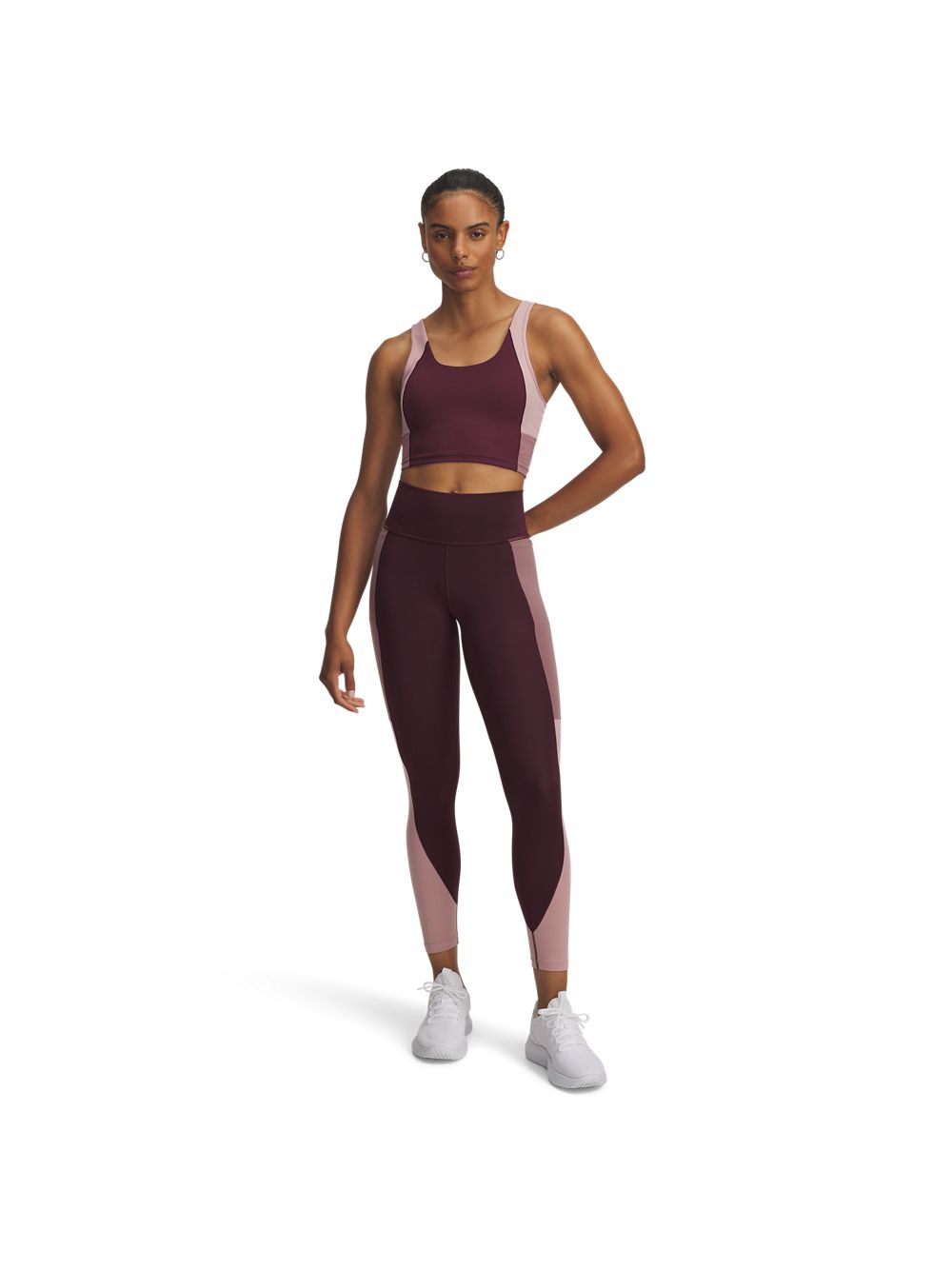Leggings Sportivo Under Armour MERIDIAN COLORBLOCK ANKLE Donna - Viola