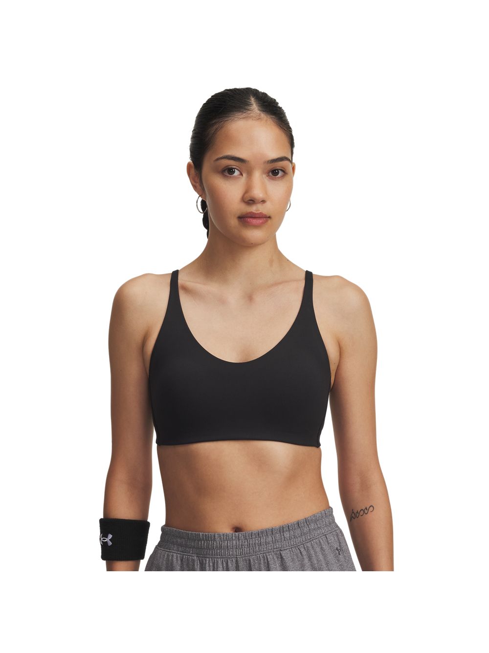 Top Sportivo Under Armour MOTION LOW Donna - Nero