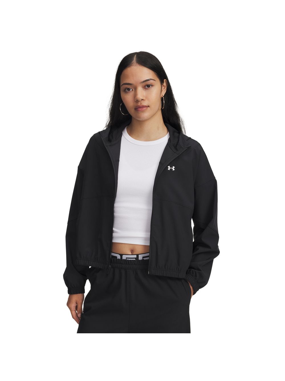 Giubbino Under Armour RIVAL WOVEN Donna - Nero