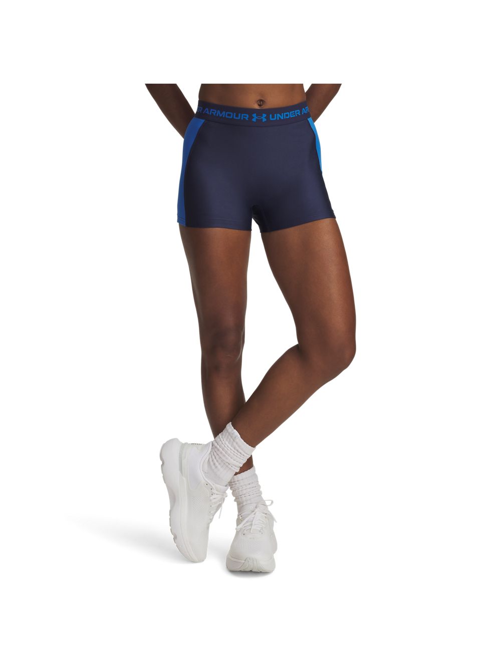 Pantaloncino Sportivo Under Armour HG RIB Donna - Blu