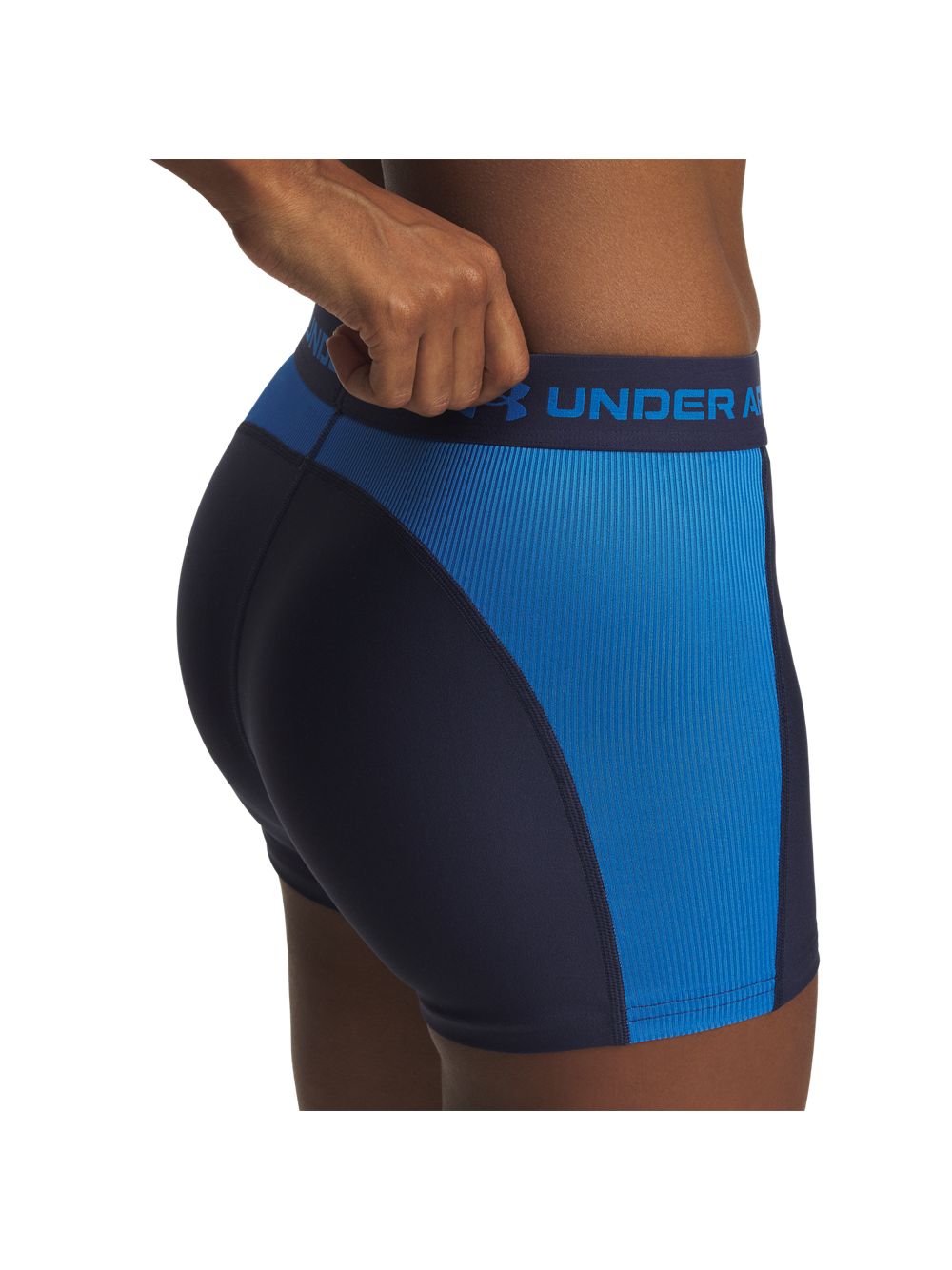 Pantaloncino Sportivo Under Armour HG RIB Donna - Blu