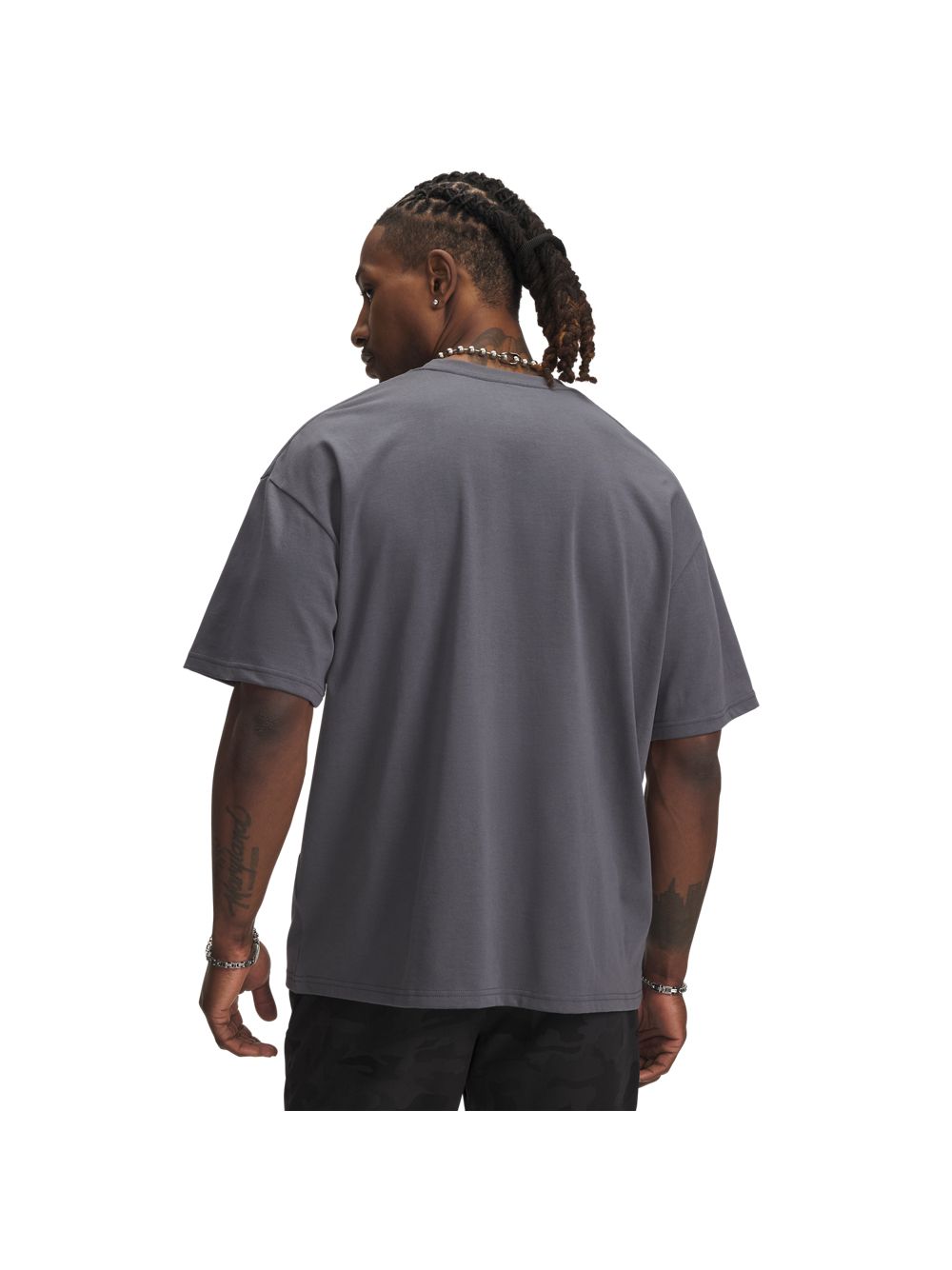 T-shirt Under Armour HWT U LOGO SS Uomo - Grigio