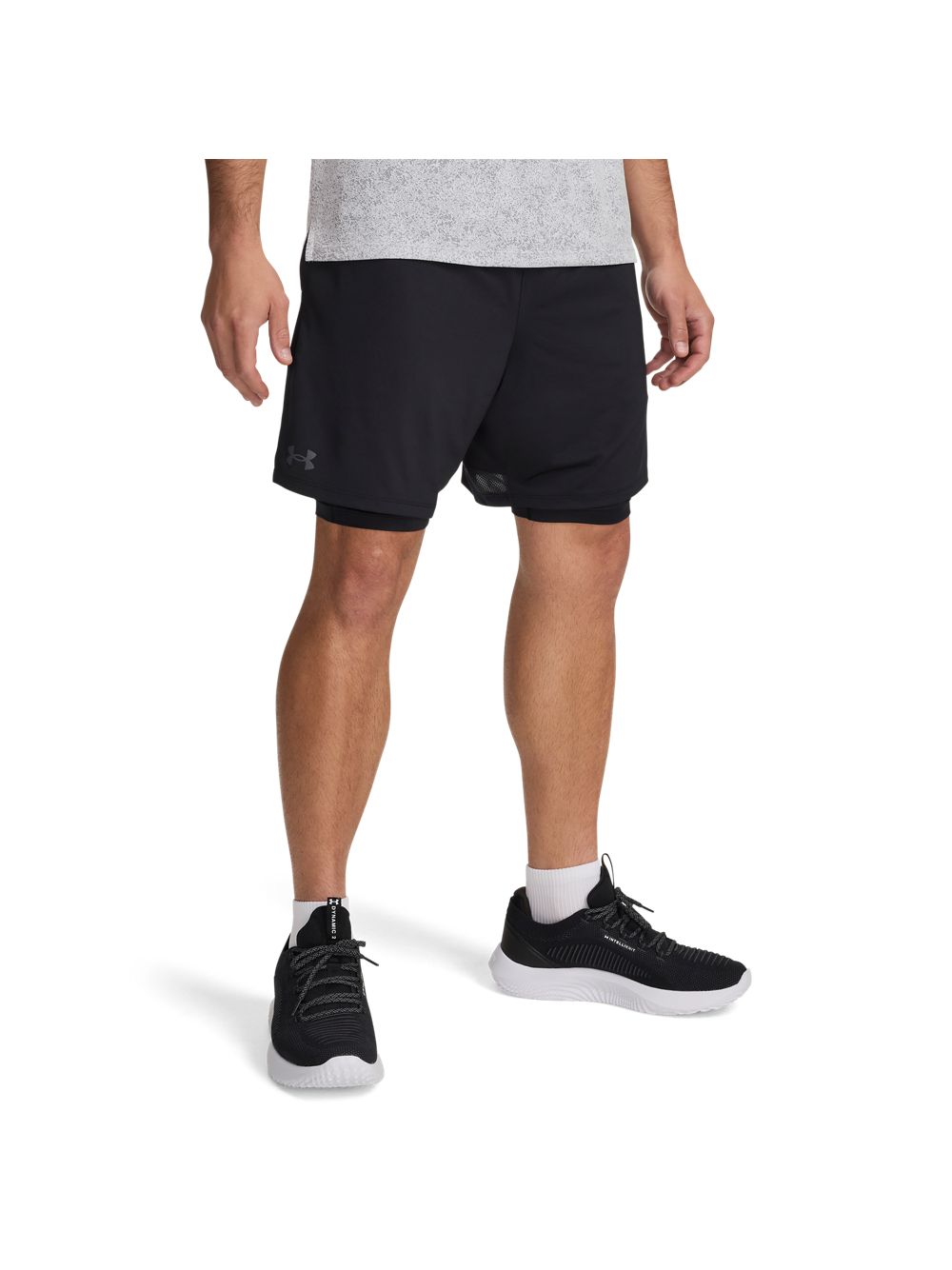 Pantaloncino Sportivo Under Armour TECH VENT 2IN1 Uomo - Nero