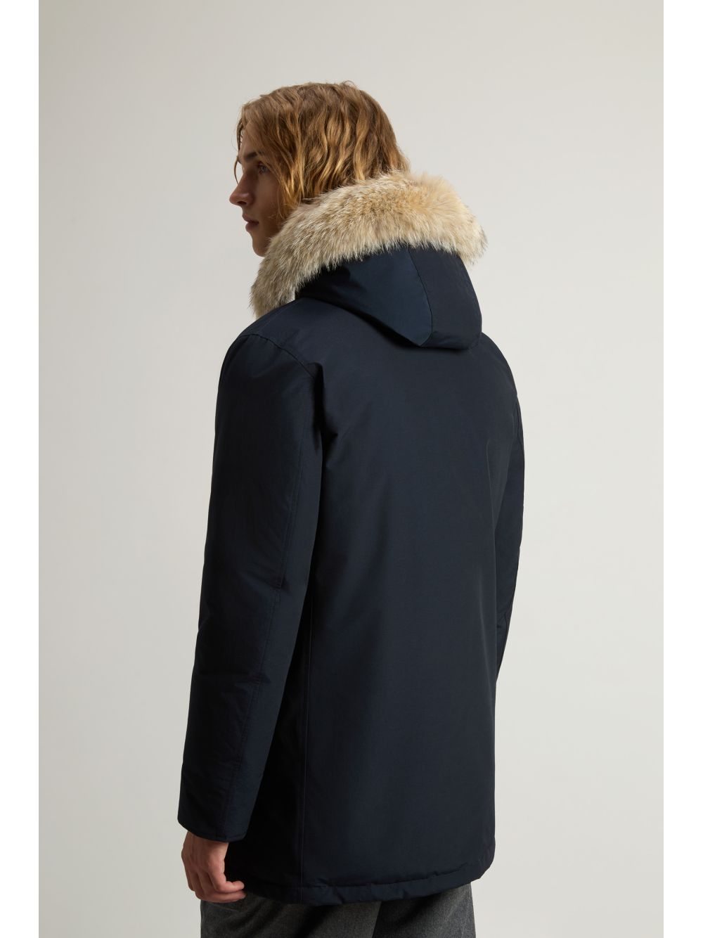 Giubbotto Woolrich ARCTIC DETACHABLE FUR PARKA Uomo - Blu