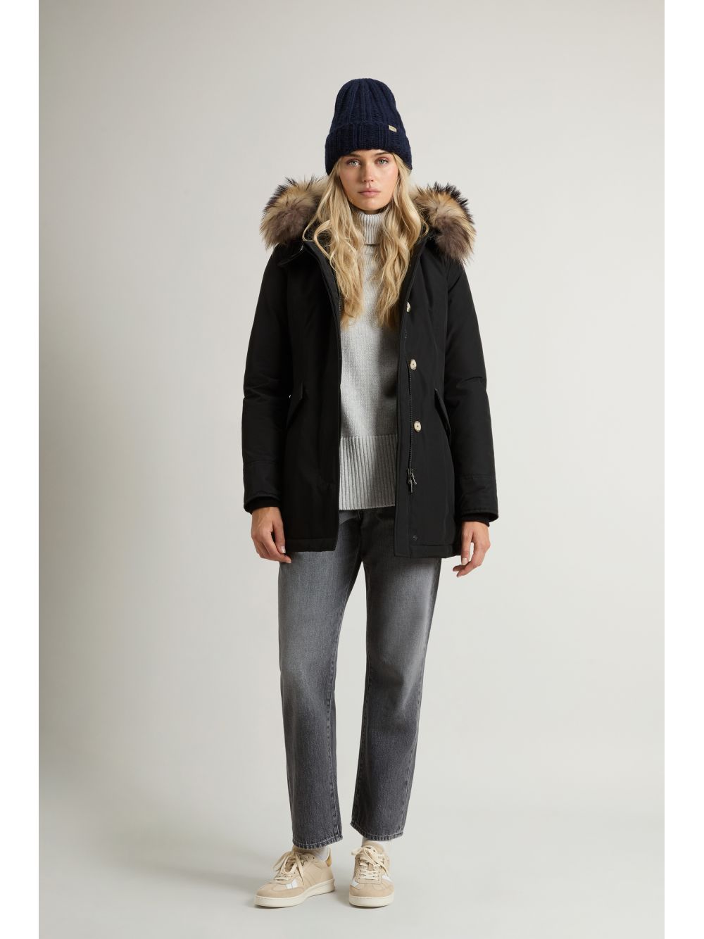 Giubbotto Woolrich ARCTIC RACCOON PARKA Donna - Nero