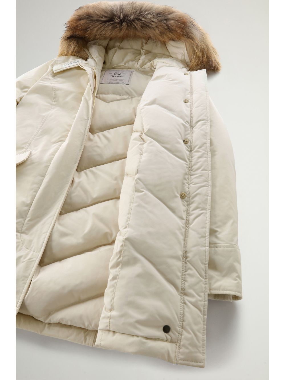 Giubbotto Woolrich LUXURY ARCTIC RACCOON PARKA Donna - Bianco