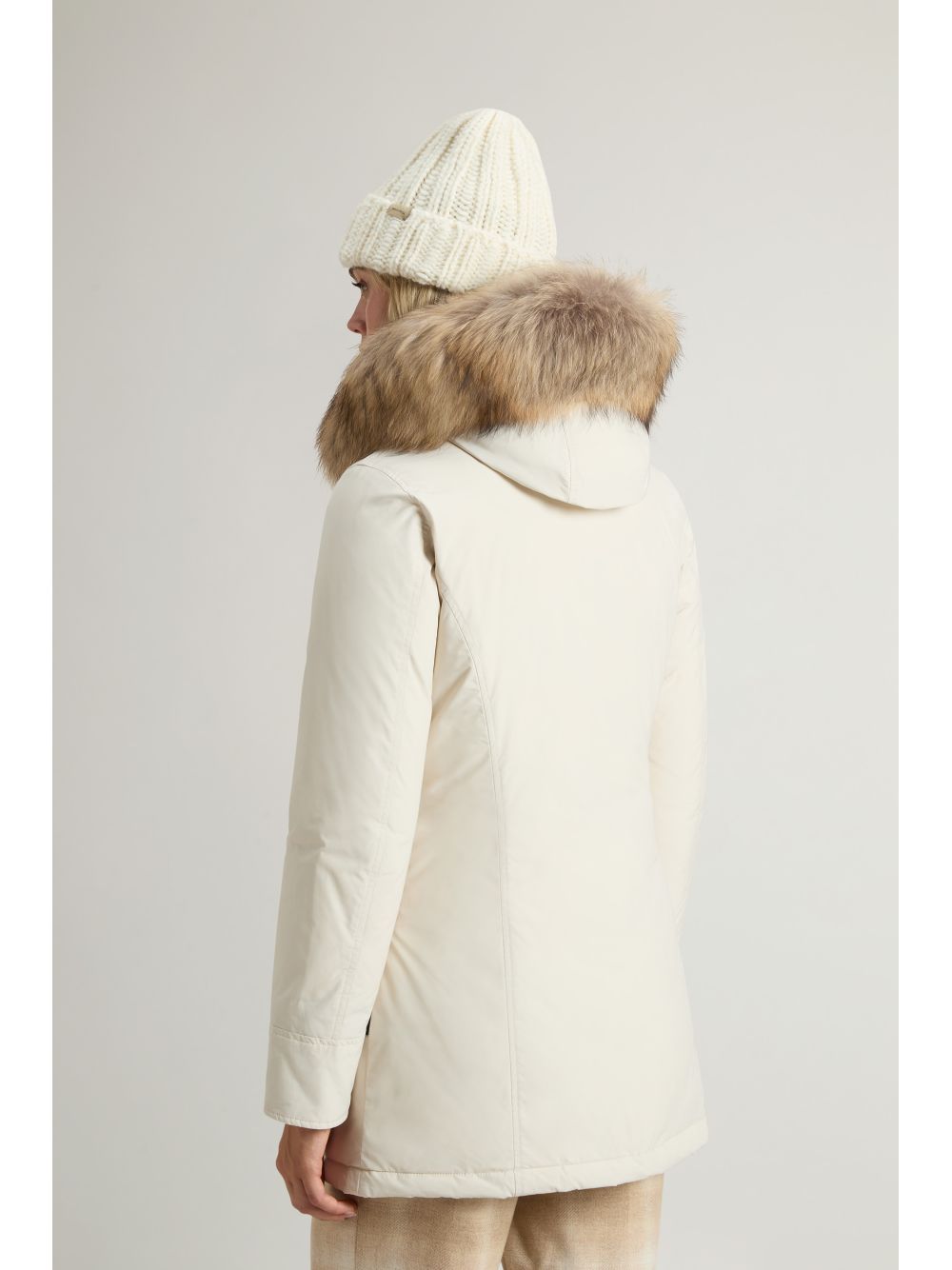 Giubbotto Woolrich LUXURY ARCTIC RACCOON PARKA Donna - Bianco