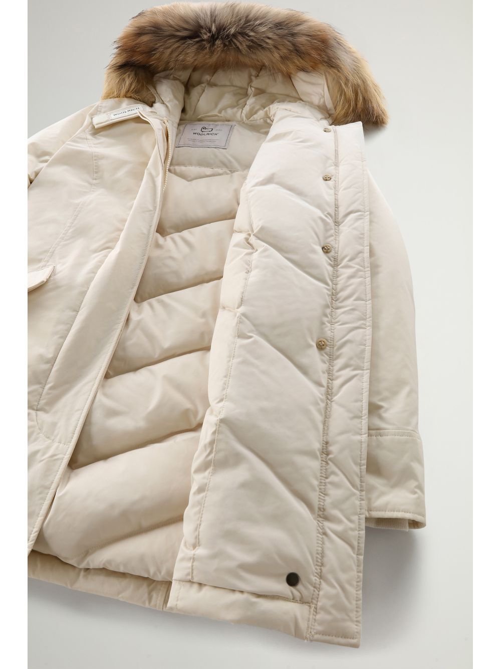 Giubbotto Woolrich LUXURY ARCTIC RACCOON PARKA Donna - Bianco