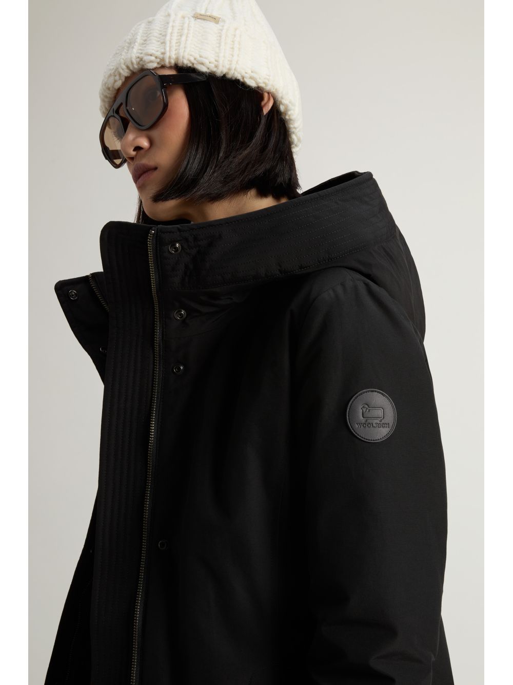 Giubbotto Woolrich BOULDER FAUX FUR PARKA Donna - Nero