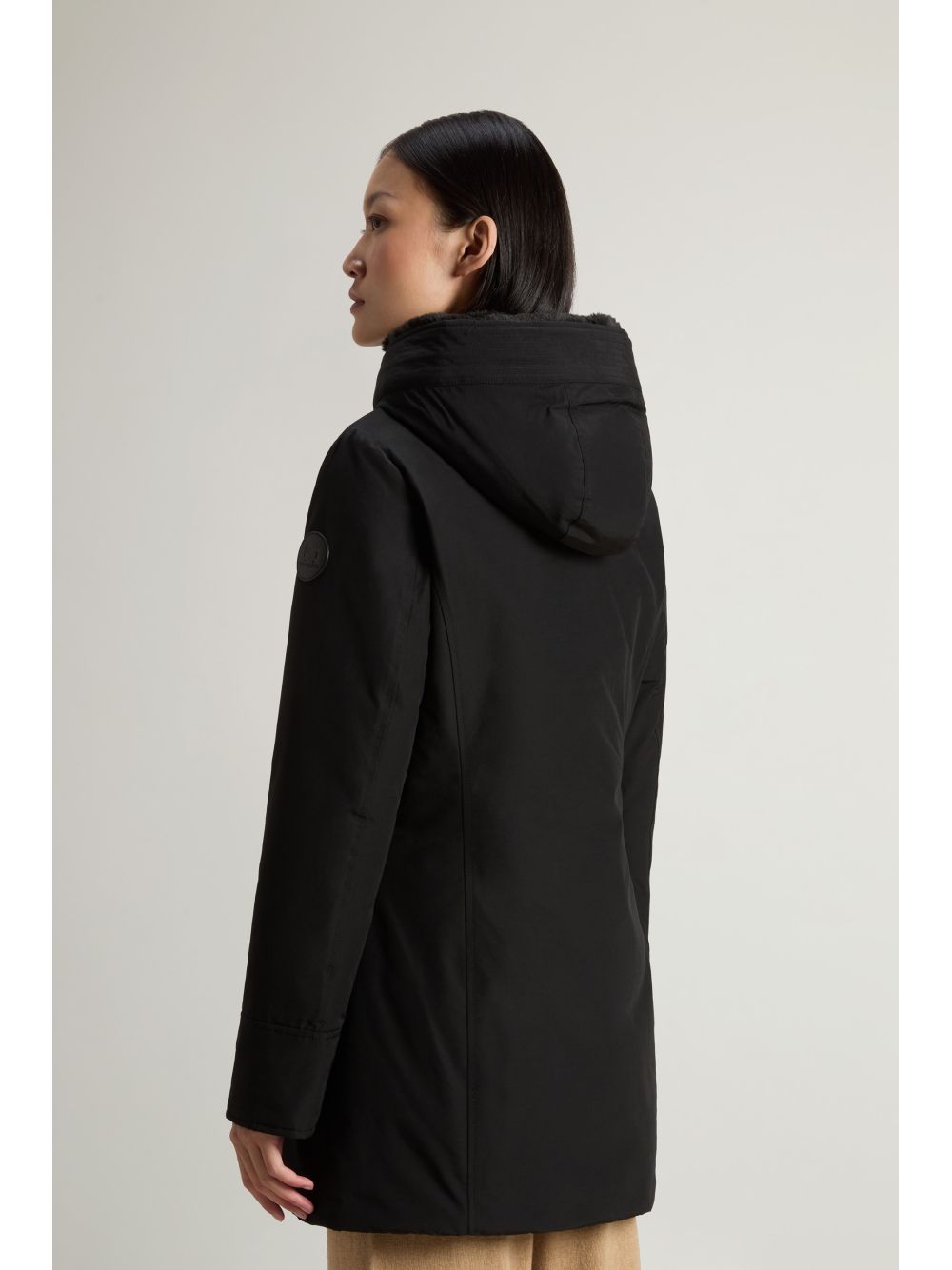 Giubbotto Woolrich BOULDER FAUX FUR PARKA Donna - Nero