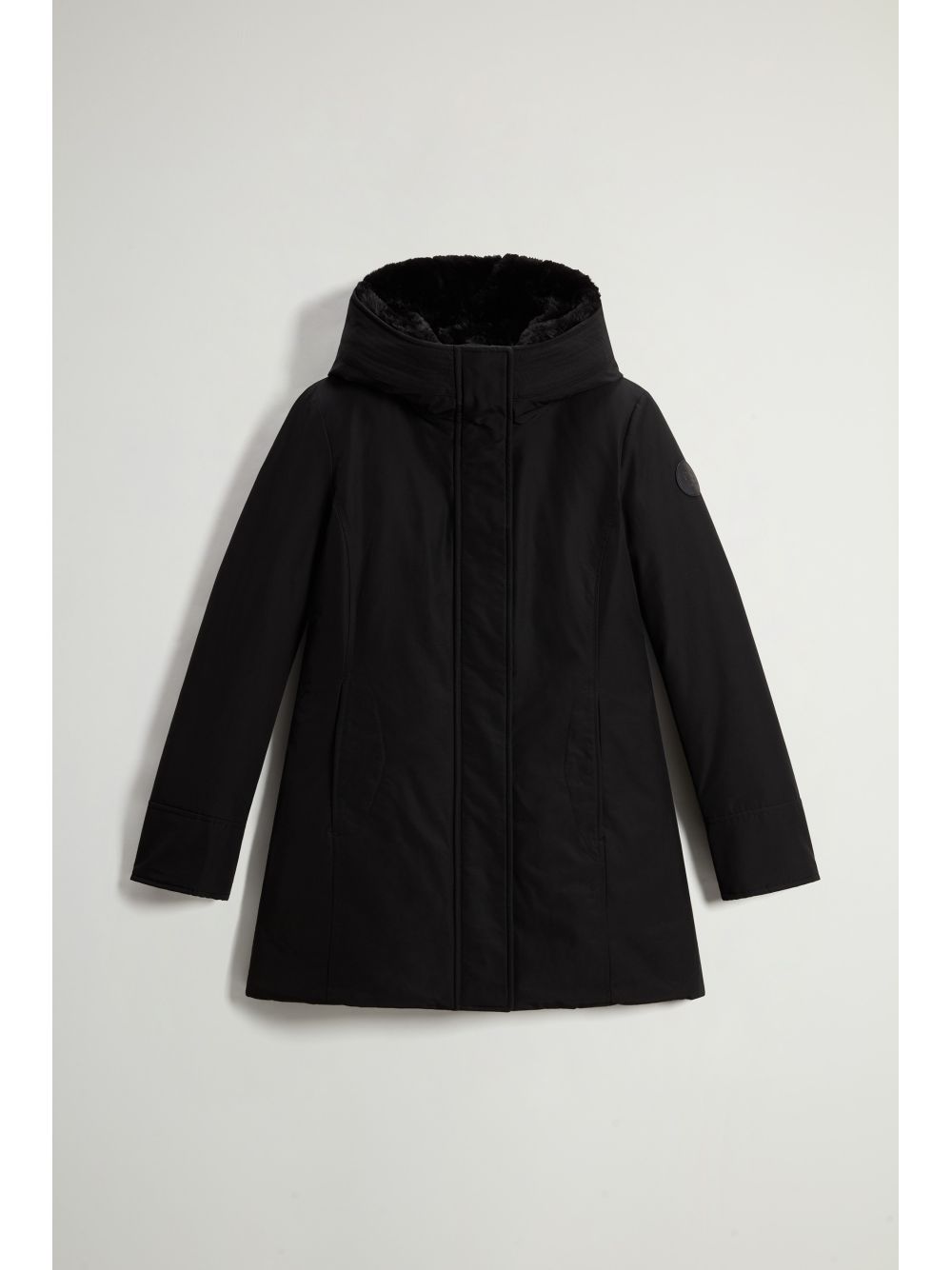 Giubbotto Woolrich BOULDER FAUX FUR PARKA Donna - Nero