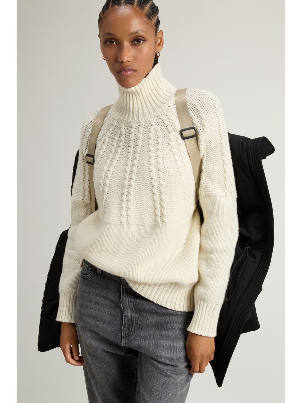 Giubbotto Woolrich CLOUD MADISON COAT Donna - Nero