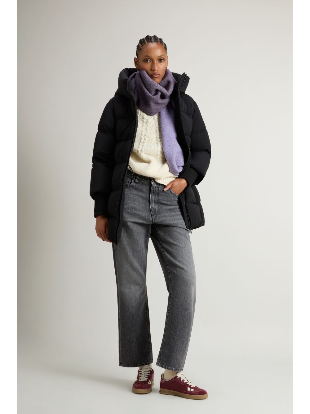 Giubbotto Woolrich CLOUD MADISON COAT Donna - Nero