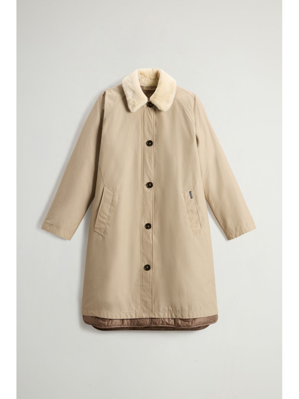 Giubbotto Woolrich ALL WEATHER COAT 3IN1 Donna - Beige