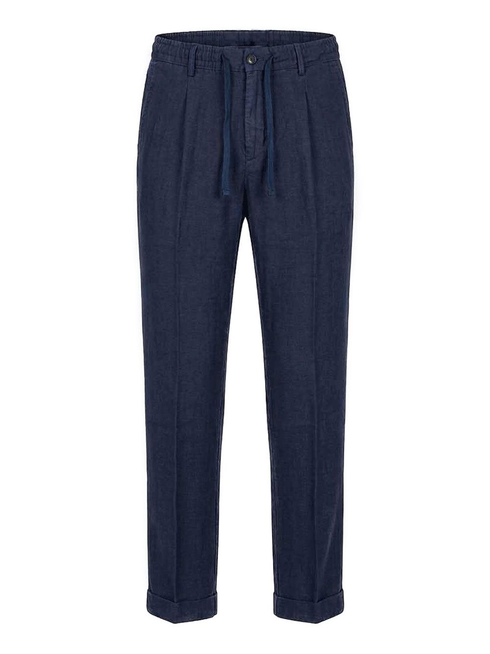 Pantalone 40weft chino con elastico Uomo - Blu