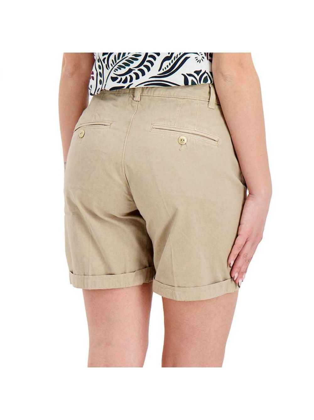 Bermuda 40weft chino basic Donna - Beige