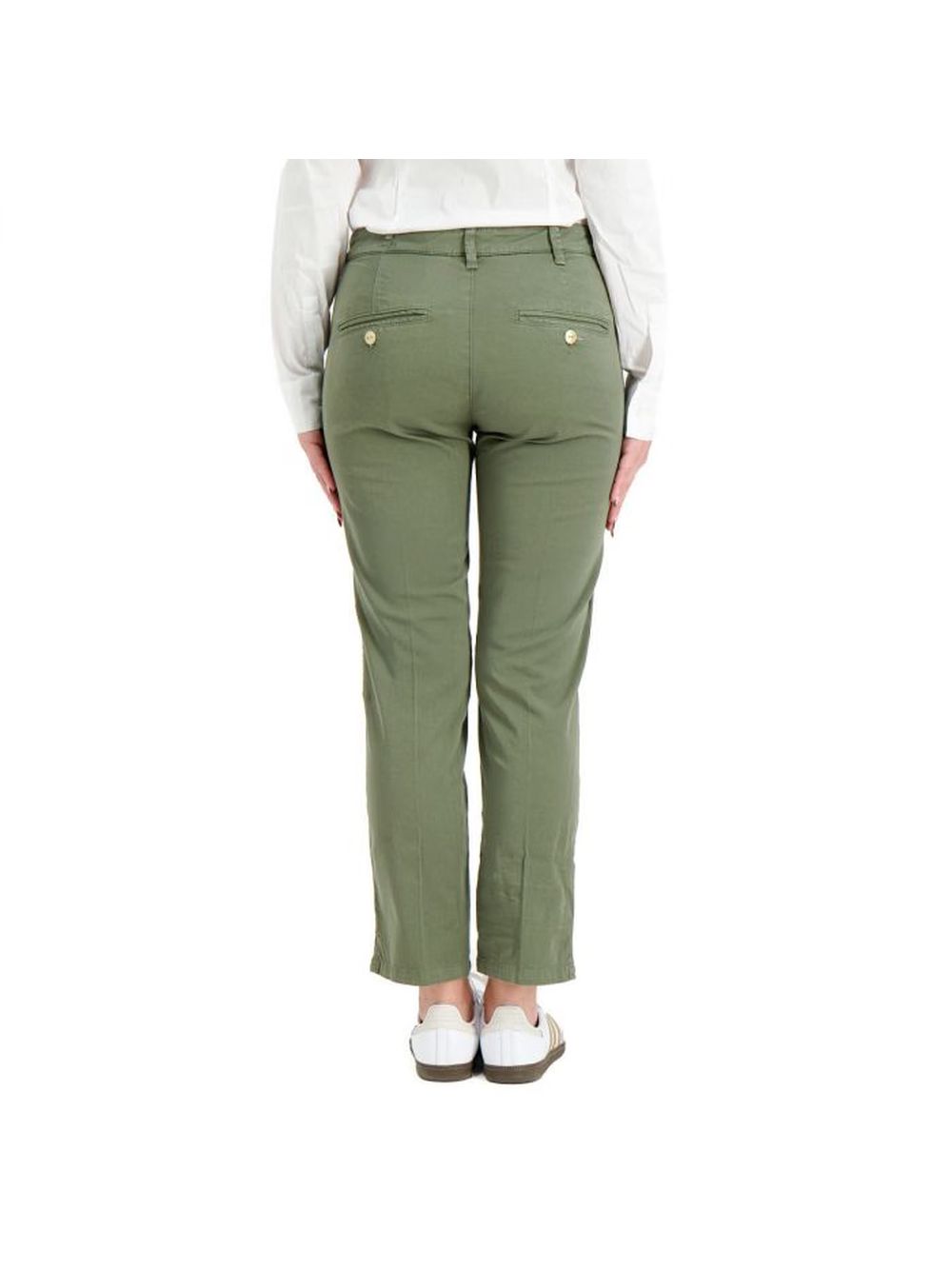 Pantalone 40weft chino basic Donna - Verde