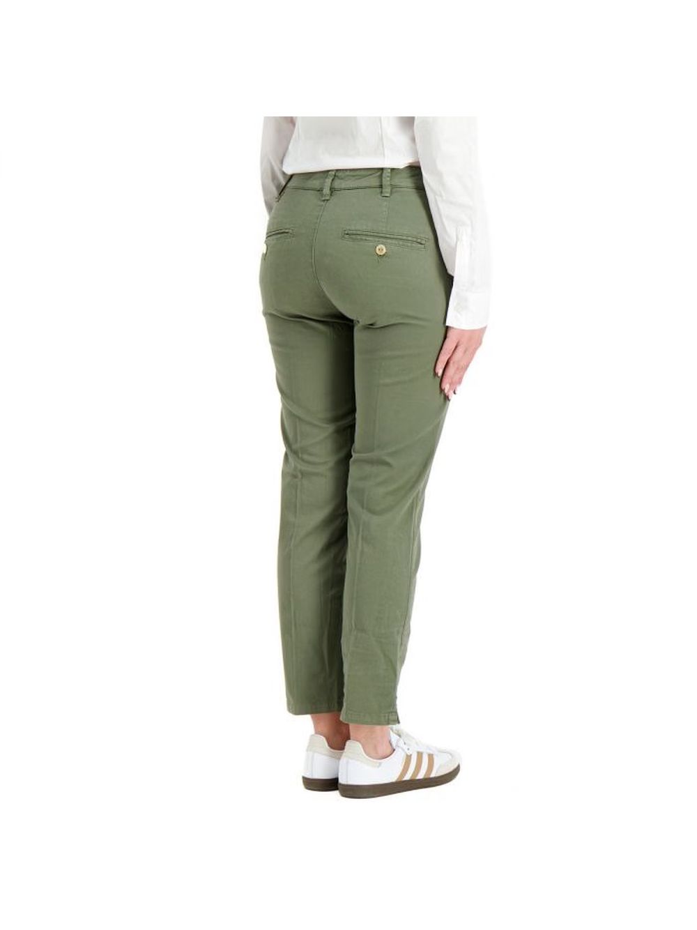 Pantalone 40weft chino basic Donna - Verde