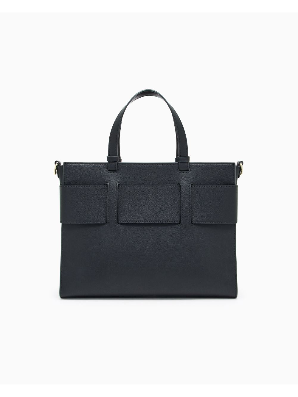Borsa Armani con doppi manici e tracolla Donna - Nero