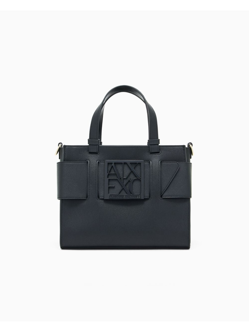 Borsa Armani con doppi manici e tracolla Donna - Nero