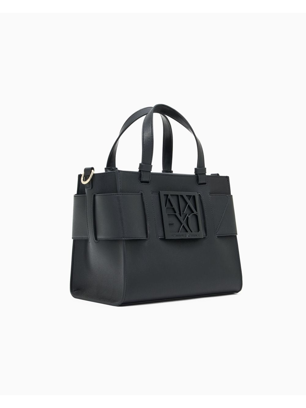 Borsa Armani con doppi manici e tracolla Donna - Nero