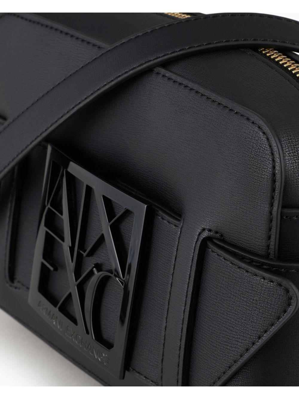 Borsa Armani Camera case con tracolla regolabile Donna - Nero