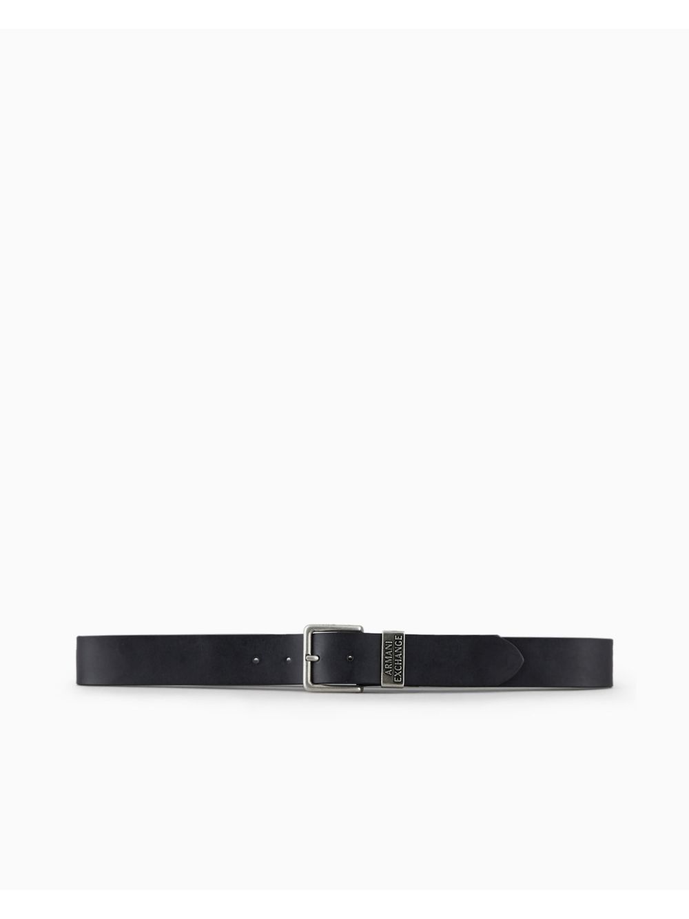 Cinta Armani in finta pelle Uomo - Nero