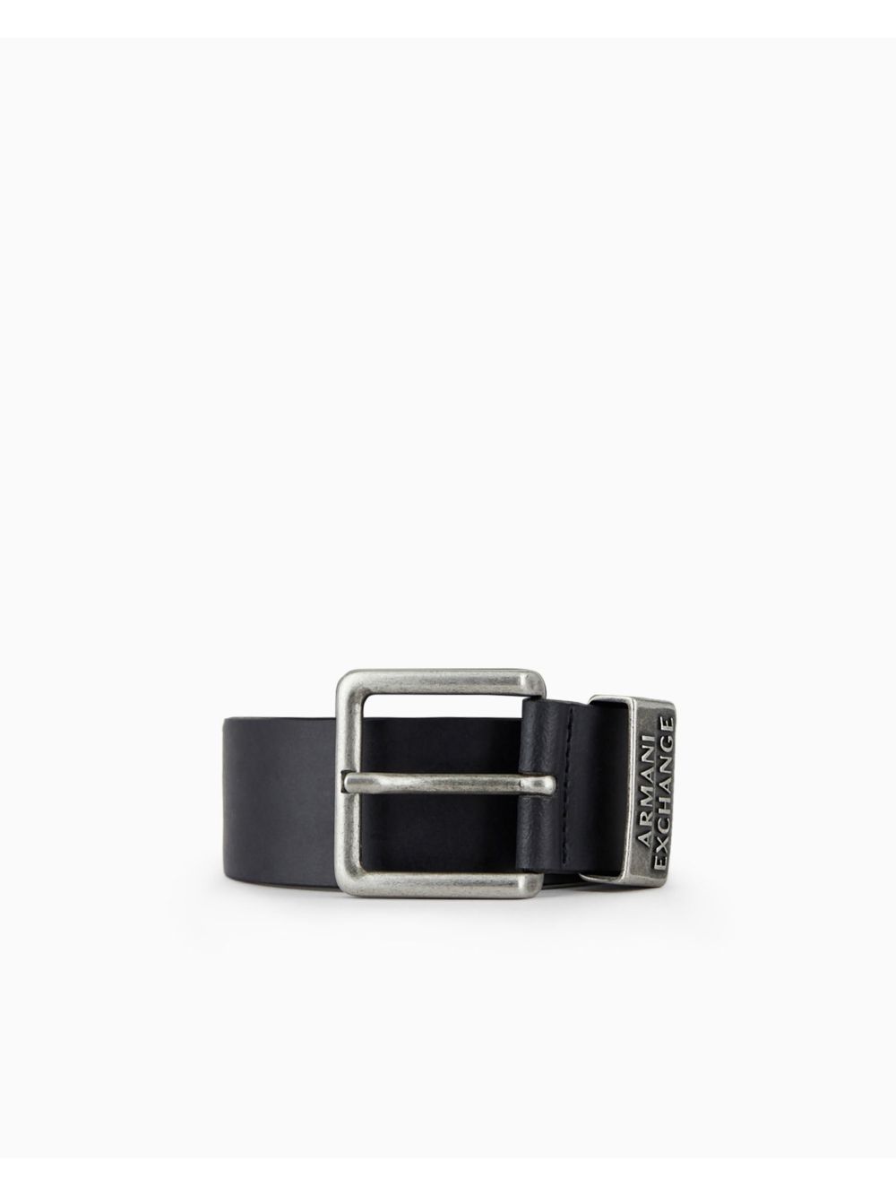 Cinta Armani in finta pelle Uomo - Nero