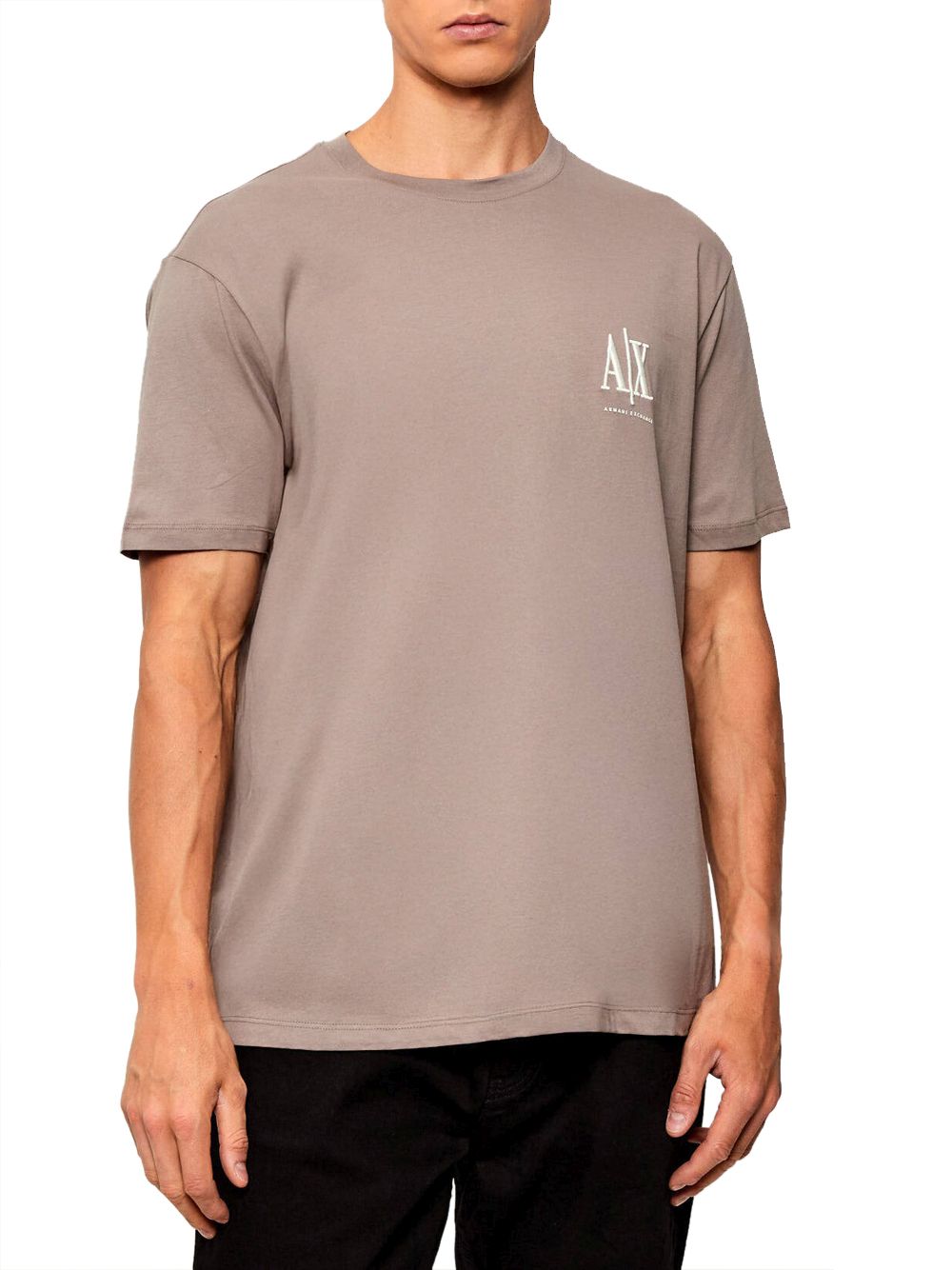 T-shirt Armani regular fit Icon Uomo - Marrone