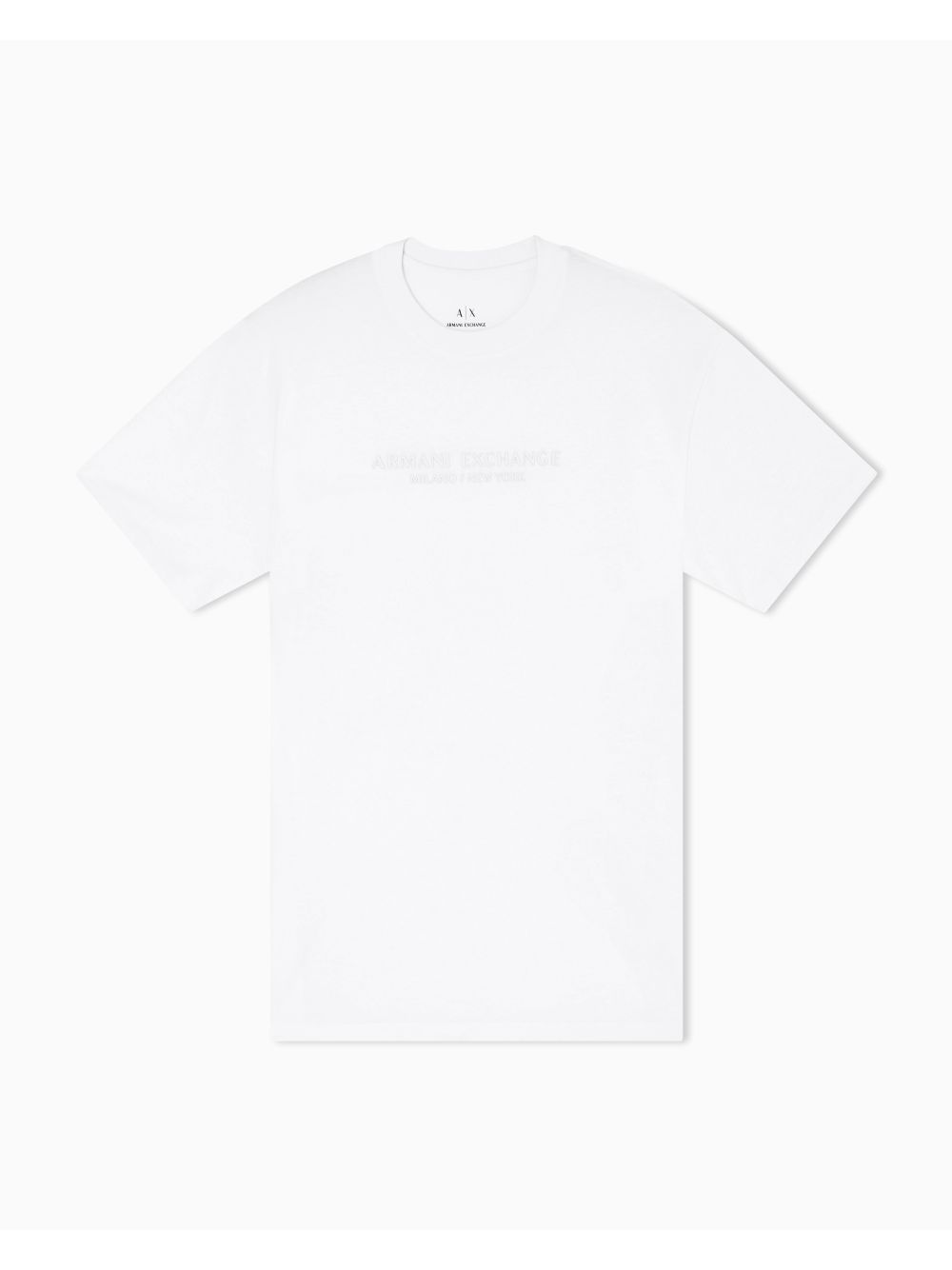 T-shirt Armani Regular Fit in Jersey di Cotone Uomo - Bianco