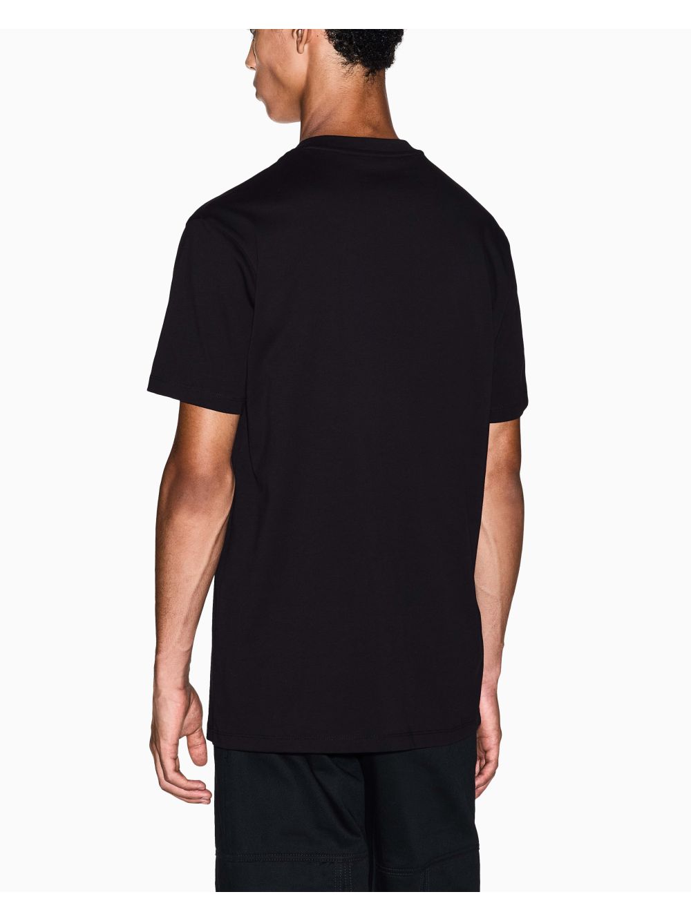 T-shirt Armani Regular Fit in Jersey di Cotone Uomo - Nero