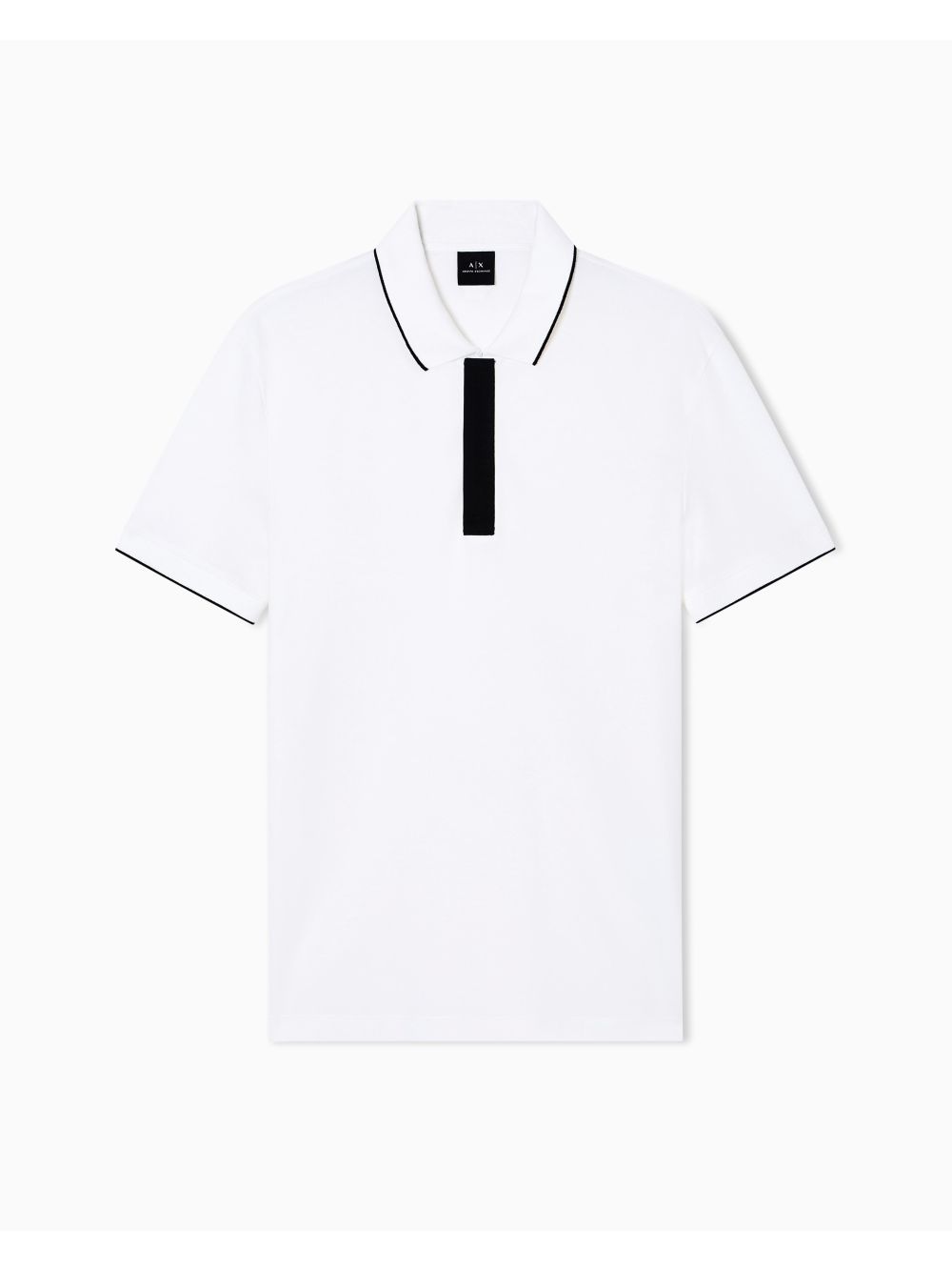 Polo Armani slim fit con inserto sui bottoni Uomo - Bianco