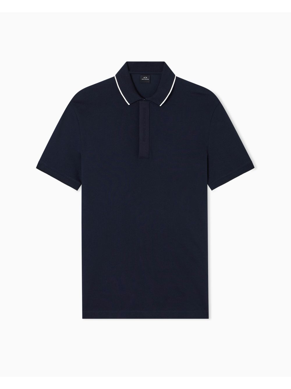 Polo Armani slim fit con inserto sui bottoni Uomo - Navy