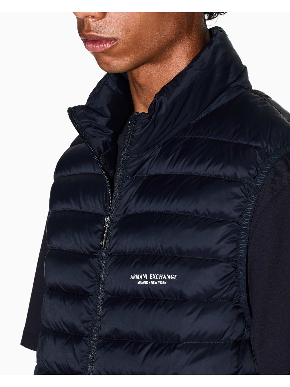 Gilet Armani smanicato fullzip Uomo - Navy