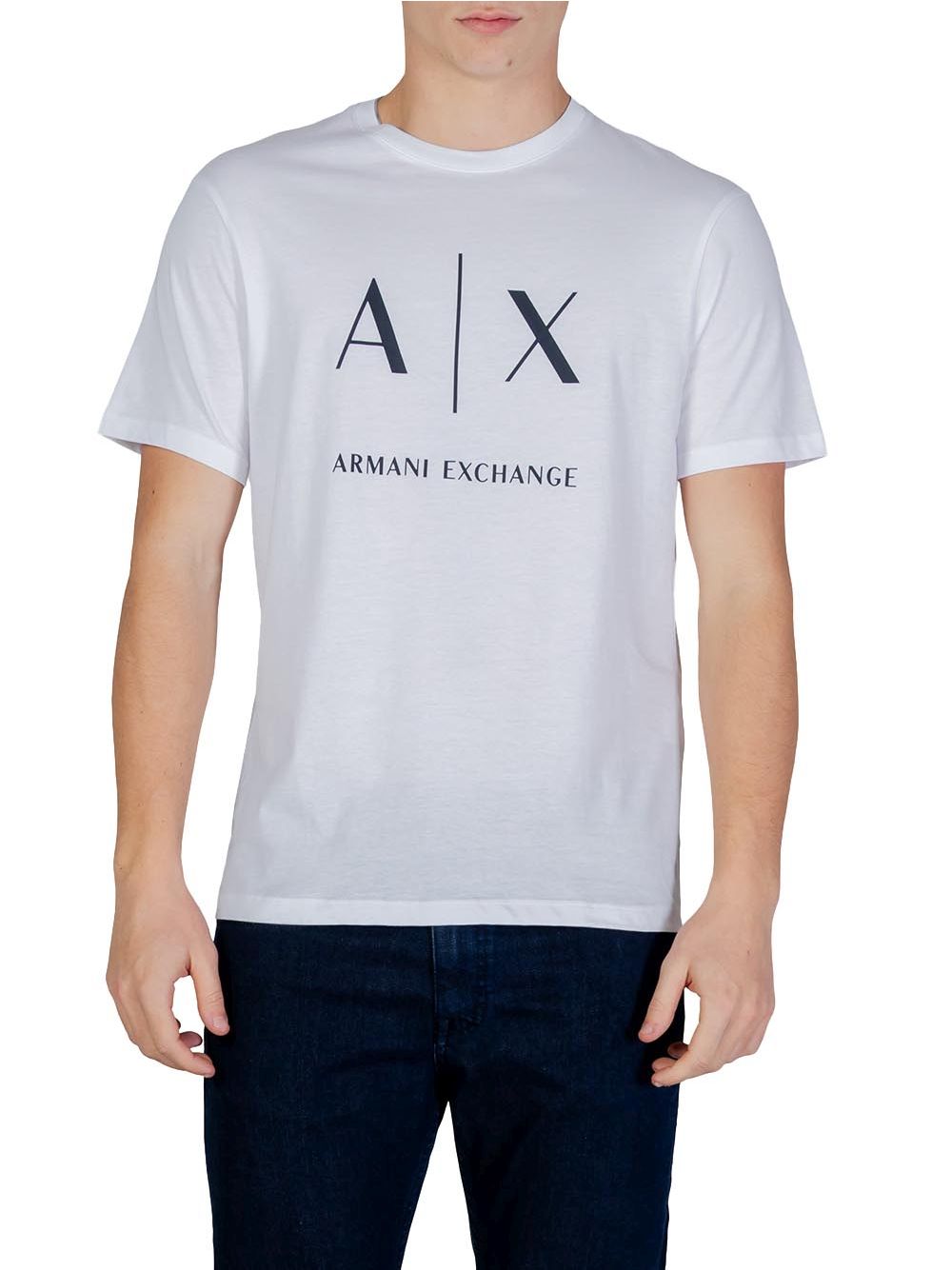 T-shirt Armani Slim fit in cotone Uomo - Bianco