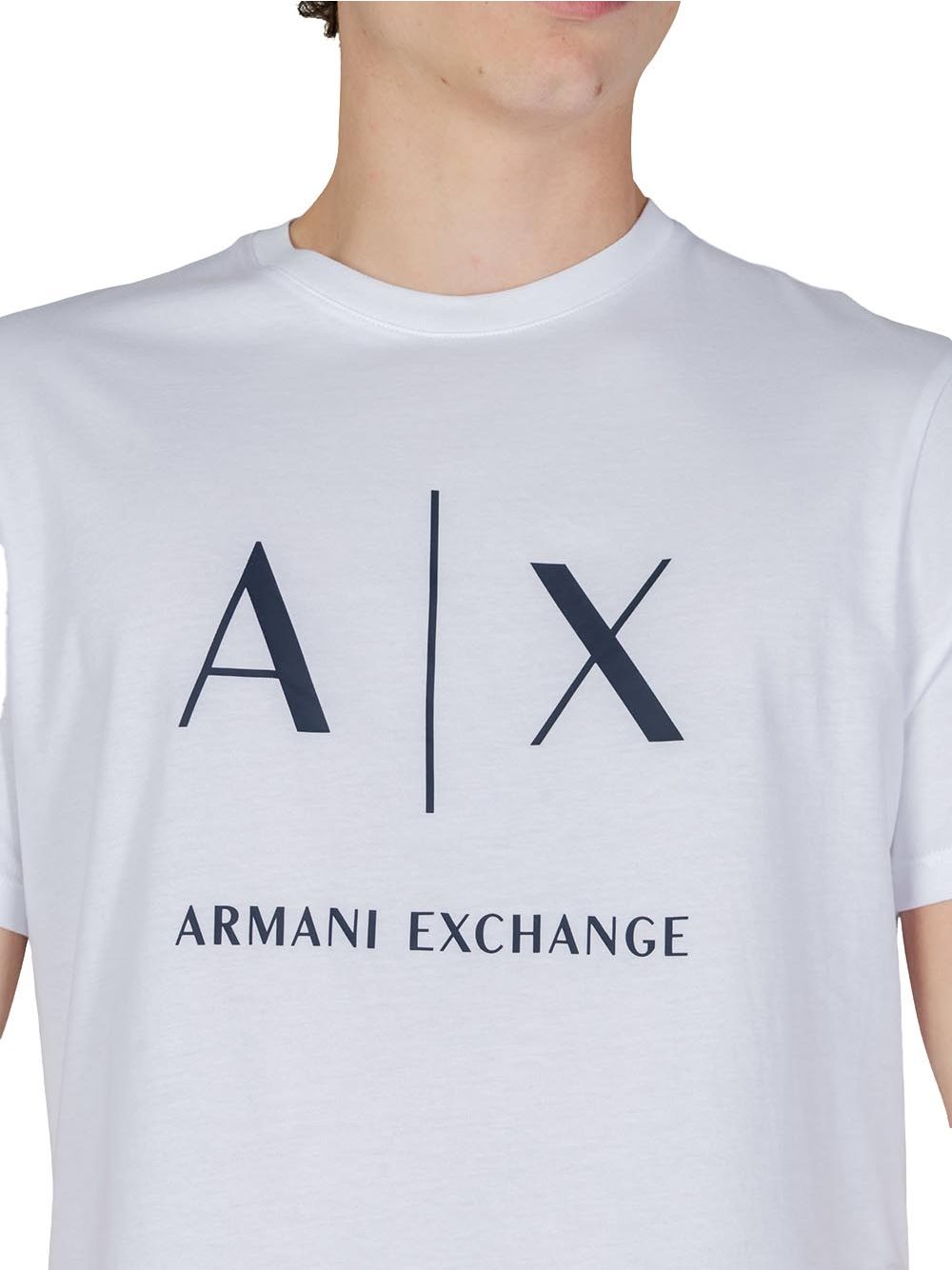 T-shirt Armani Slim fit in cotone Uomo - Bianco