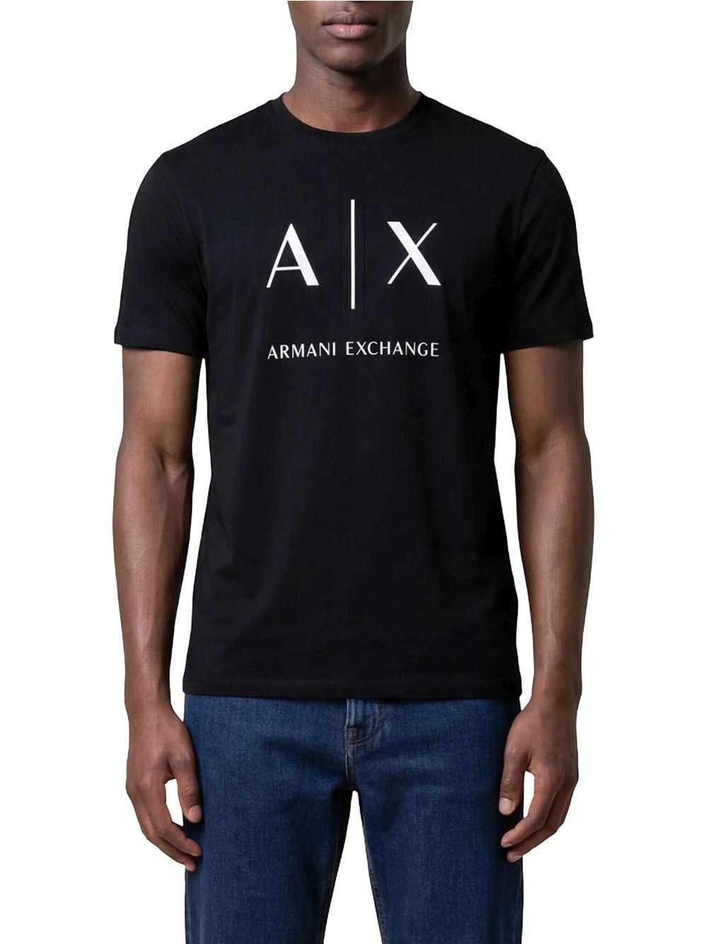 T-shirt Armani Slim fit in cotone Uomo - Nero