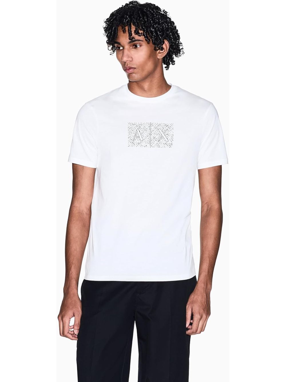 T-shirt Armani Slim fit in cotone Uomo - Bianco
